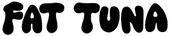Black 'FAT TUNA' text on a white background
